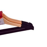 4Pcs Wooden Suit Hanger Set - Beige & Black